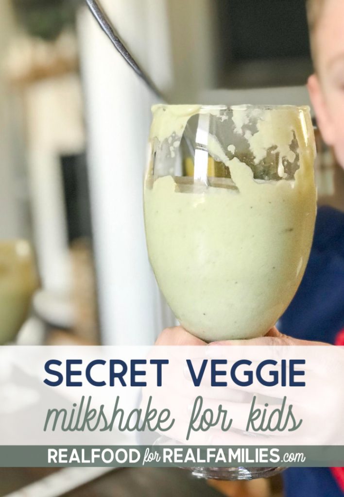 secret veggie milkshake for kids