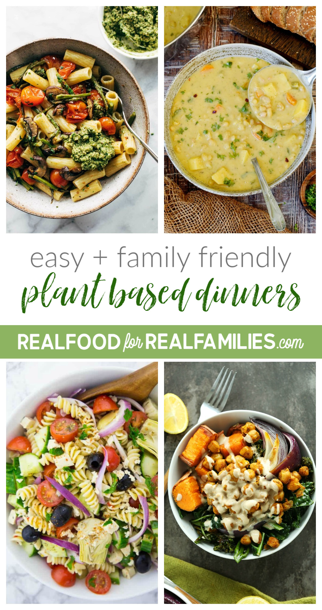 Easy Family Friendly Plant Based Meal Plan - June 8 - Real Food For ...