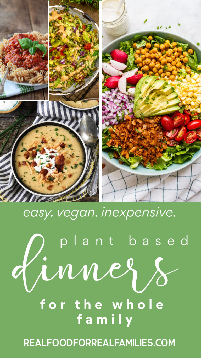 Family friendly plant based dinner ideas August 2020 Real Food for