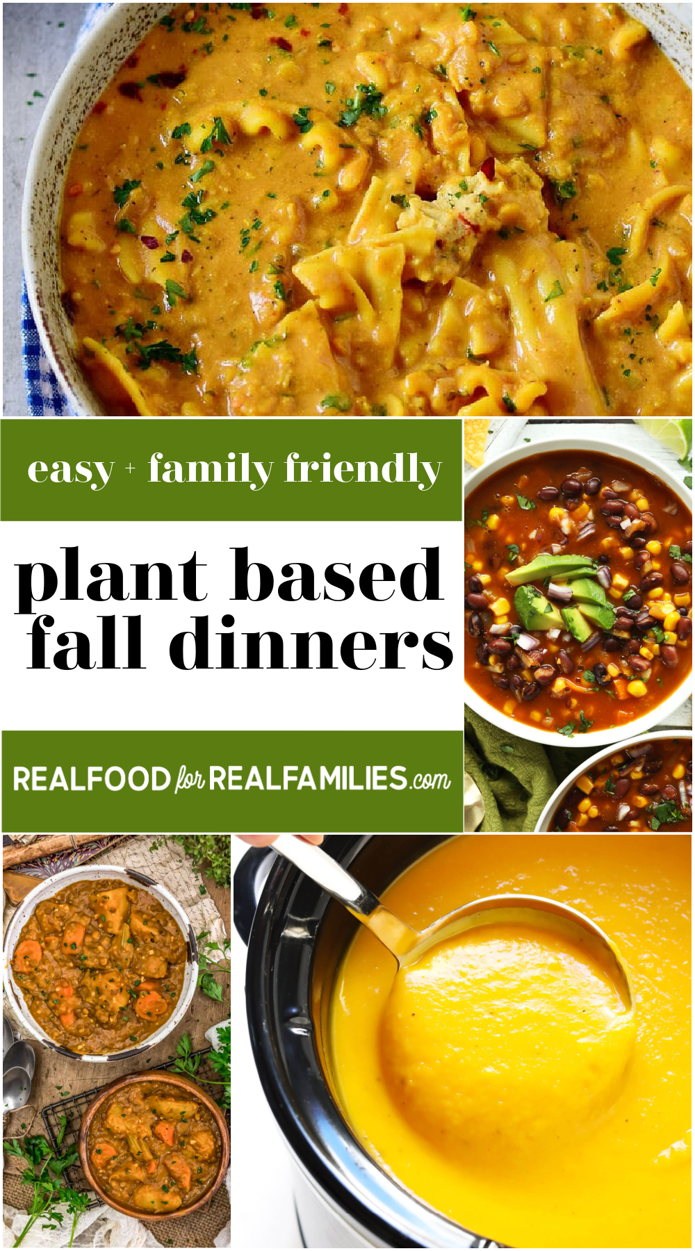 Family friendly plant based dinner ideas - October 2020 - Real Food for ...