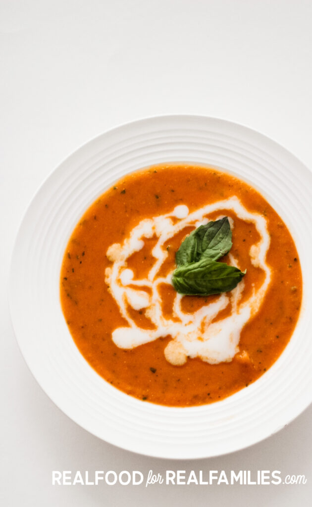 creamy vegan tomato basil soup recipe