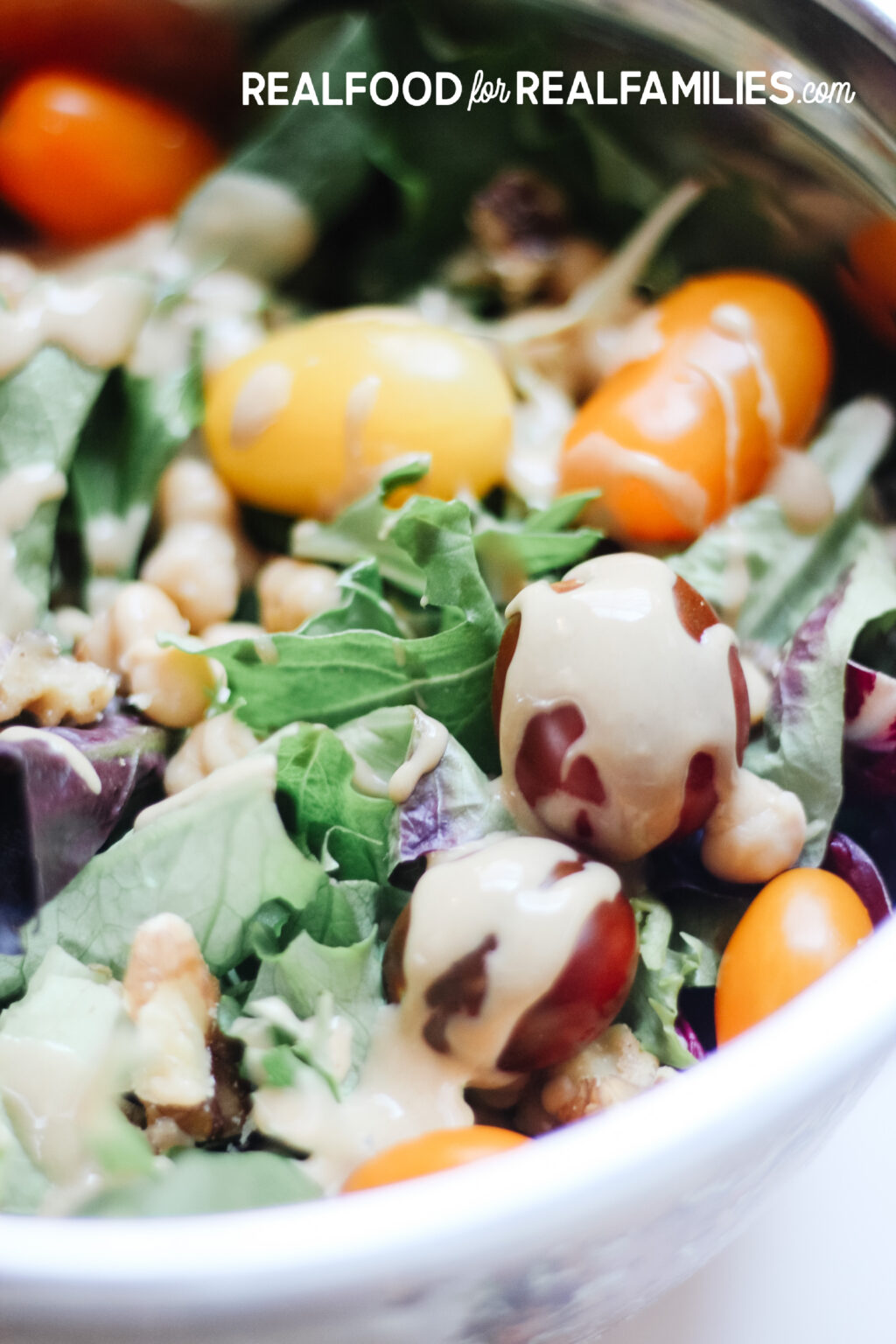 Easy healthy salad dressing (3 ingredients, plant based, oil free