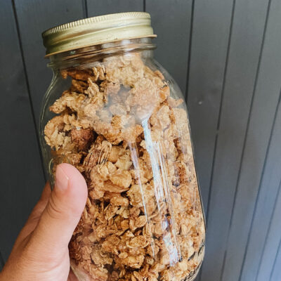 Easiest Gluten Free Granola Recipe (only 5 ingredients)